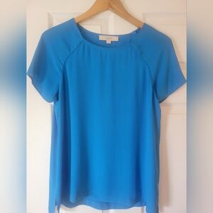 LOFT Women's Vibrant Blue Blouse